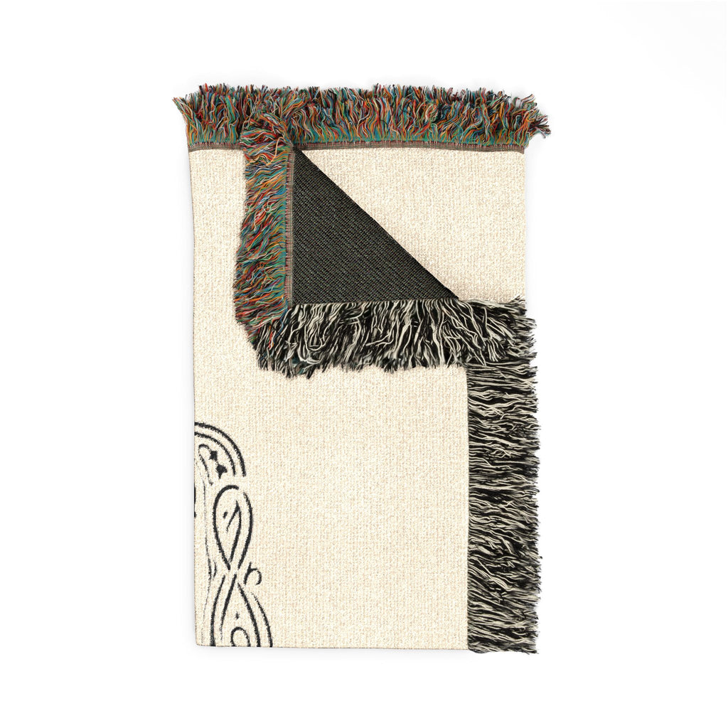 Somebody's Problem Woven Blanket — Vintage Lettering Throw for Home & Travel