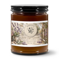 Hand Poured 9oz White Sage & Lavender Amber Jar Candle - Made in the USA