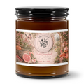 Hand Poured 9oz Pink Grapefruit  Amber Jar Candle - Made in the USA