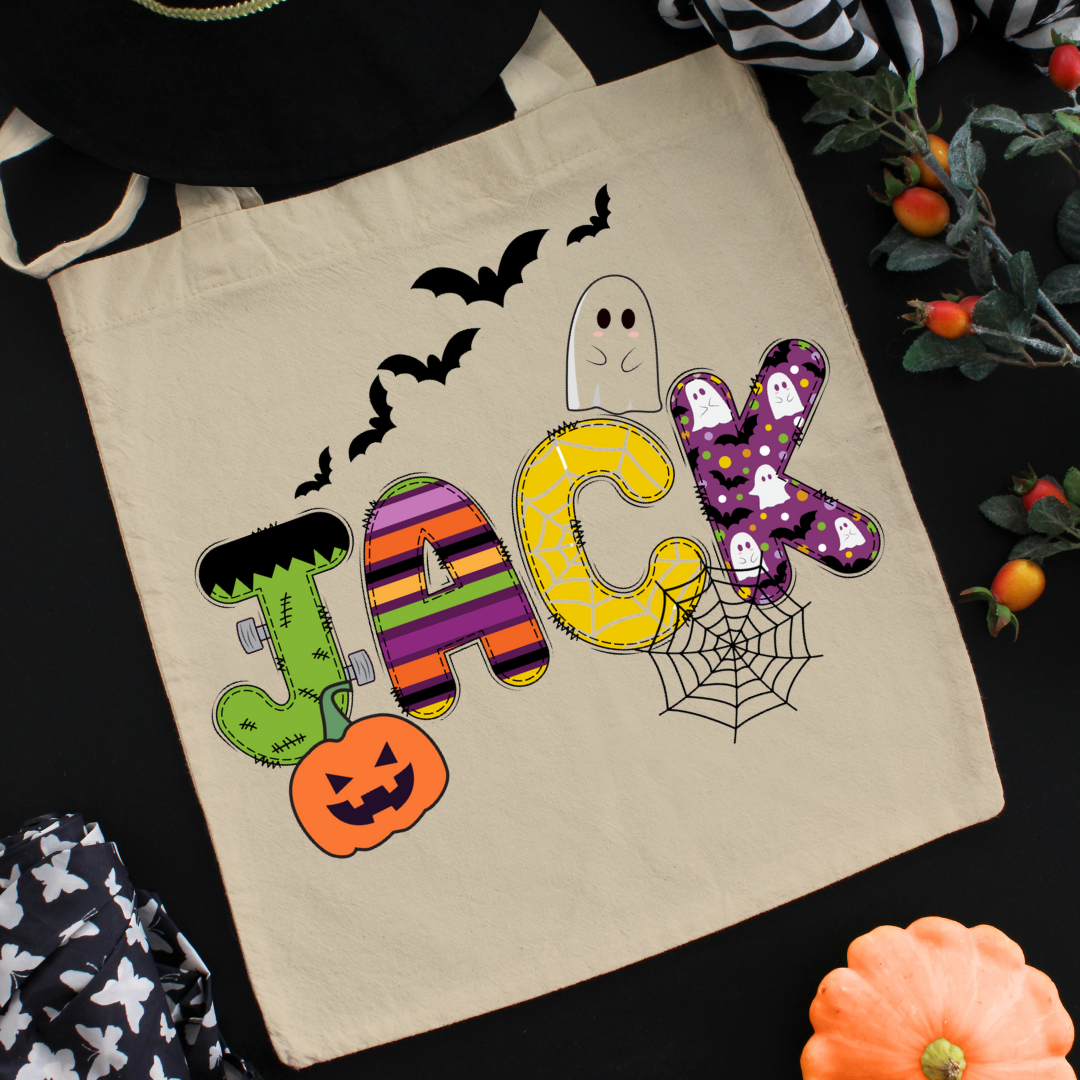 Personalized Trick or Treat Bag "Letters"