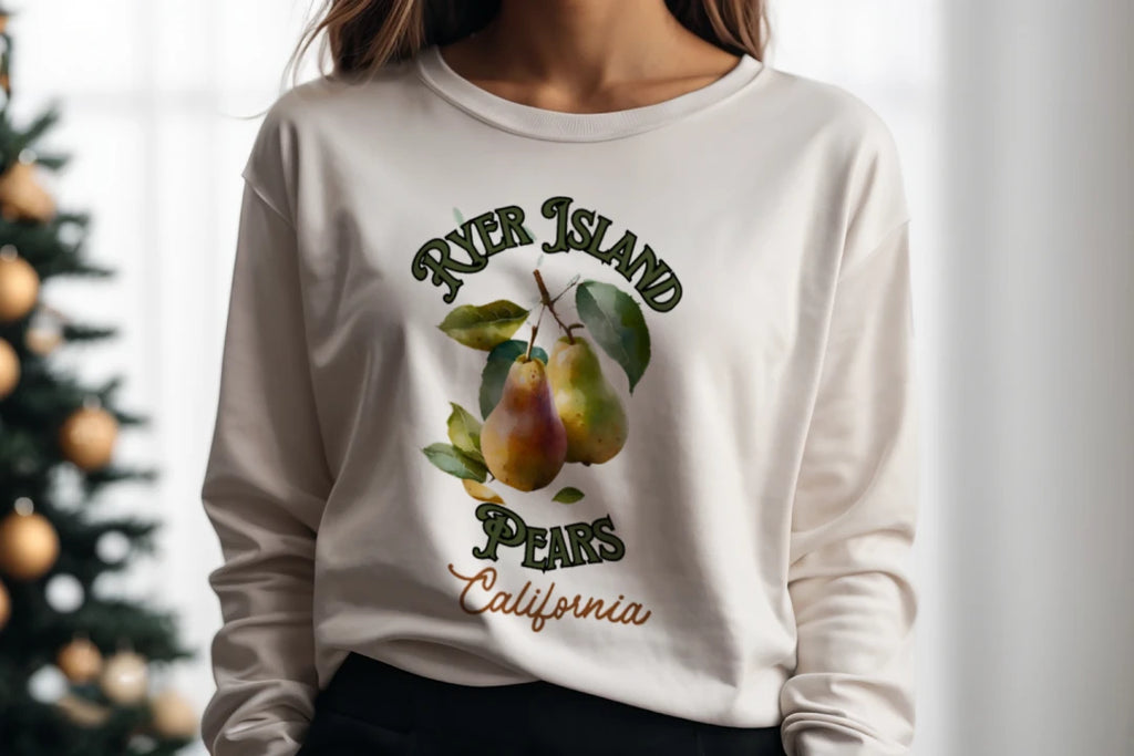 Ryer Island Pears California Crewneck Sweatshirt