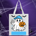 Personalized Trick or Treat Bag "Blue Boy Ghost"