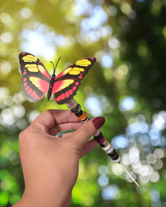Butterfly Plant Stake Yellow