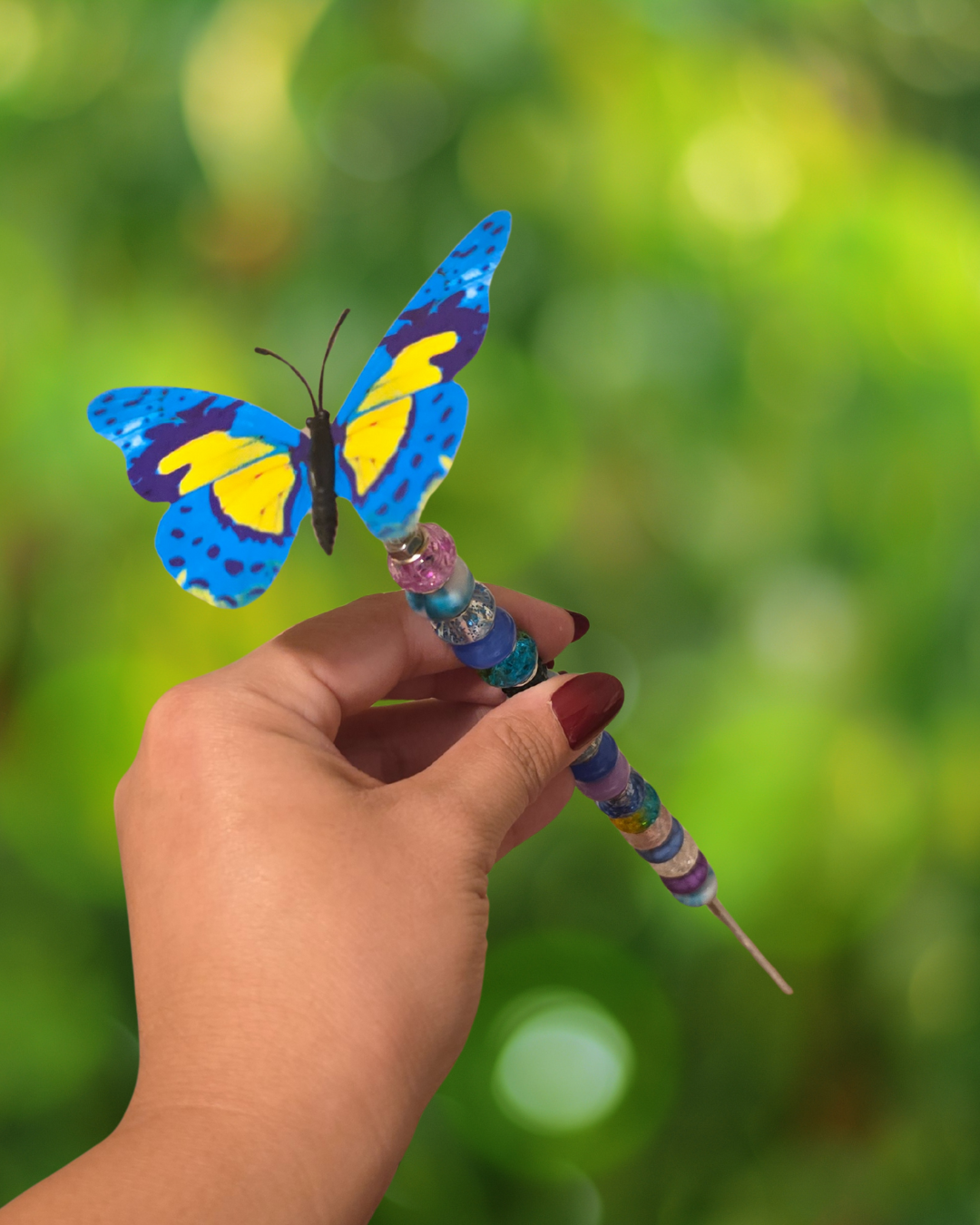 Butterfly Plant Stake Blue