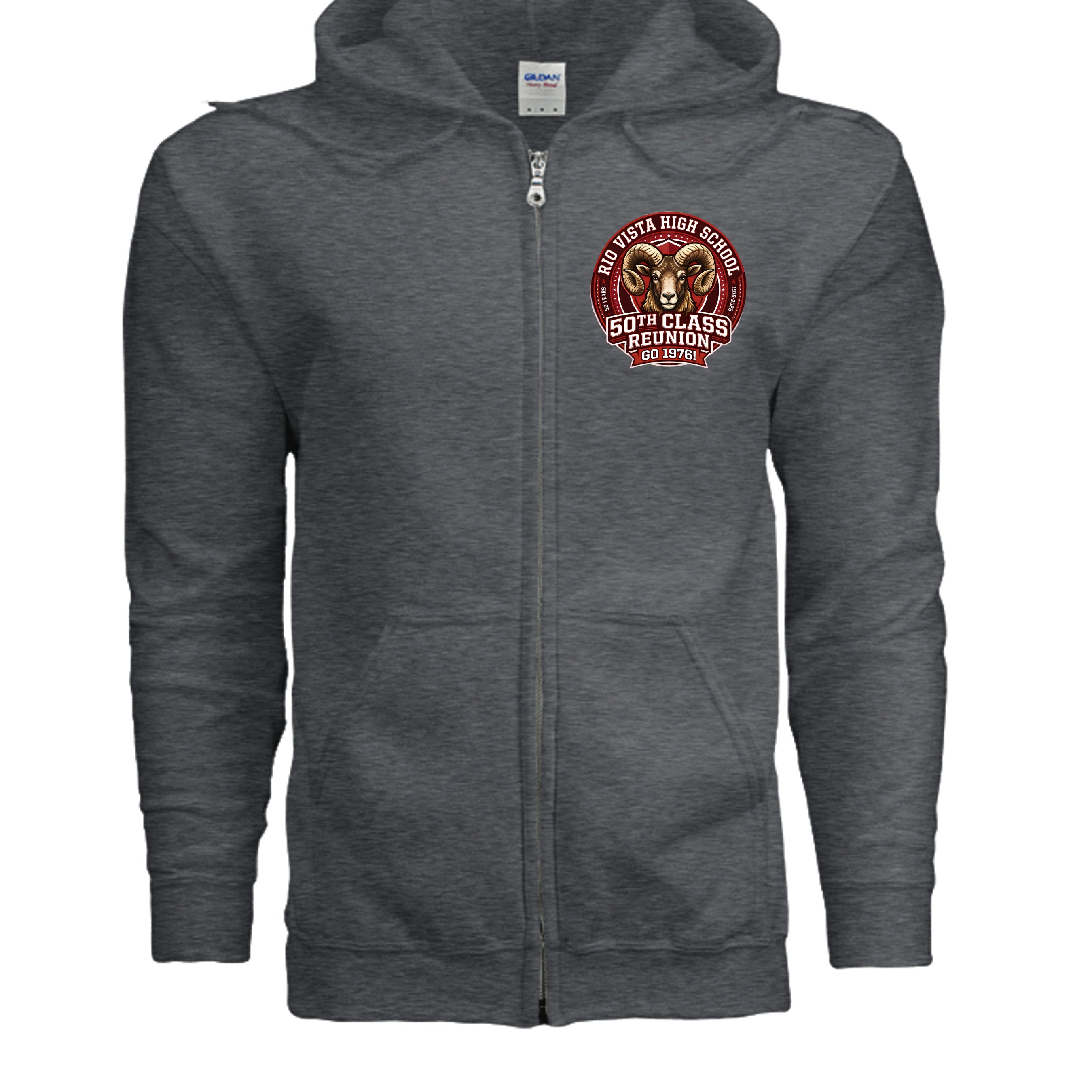 DARK HEATHER - G186 - FRONT